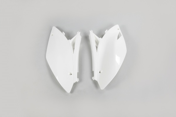 Side Panels white for Kawasaki KXF 250 (2009-12) - KXF 450 (2009-11) - REPLICA PLASTICS - KA04700-047 - Ufo Plast