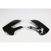 Radiator Covers black for Kawasaki KX 65 (2001-25) - KLX 110 (2001-09) - REPLICA PLASTICS - KA03733-001 - Ufo Plast