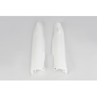 Fork Slider Protectors neutral for Kawasaki KLX 450R (2007-25) - KXF 250 (2006-08) - KXF 450 (2006-08) - REPLICA PLASTICS - K...