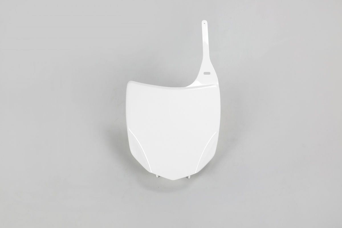 Front Number Plate white for Kawasaki KXF 250 (2009-12) - KXF 450 (2009-12) - REPLICA PLASTICS - KA03797-047 - Ufo Plast