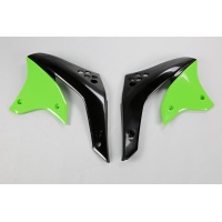 Radiator Covers green for Kawasaki KXF 450 (2006-08) - REPLICA PLASTICS - KA03770-026 - Ufo Plast