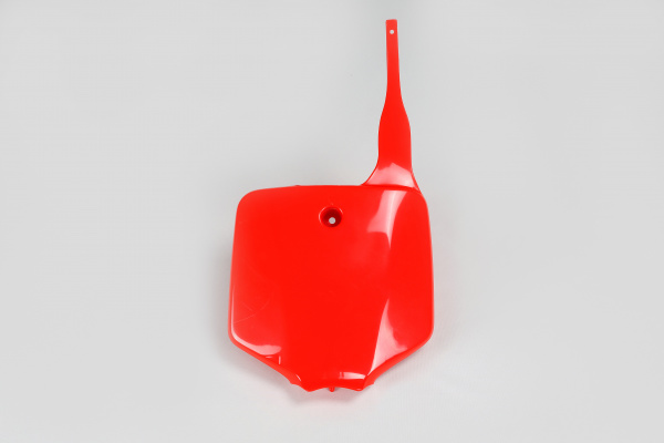 Front Number Plate red for Kawasaki KX 65 (2001-25) - KLX 110 (2001-09) - REPLICA PLASTICS - KA03732-070 - Ufo Plast