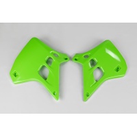 Radiator Covers green for Kawasaki KX 125 (1990-91) - REPLICA PLASTICS - KA02728-026 - Ufo Plast