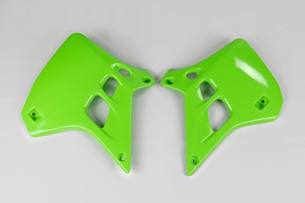 Radiator Covers green for Kawasaki KX 125 (1990-91) - REPLICA PLASTICS - KA02728-026 - Ufo Plast