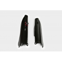 Fork Slider Protector + Quick Starter black for Kawasaki KX 250 (2007-08) - KXF 250 (2006-08) - REPLICA PLASTICS - KA03775-00...