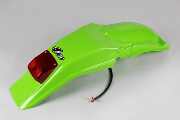 Rear Fender green for Kawasaki KDX 200 (1995-25) - REPLICA PLASTICS - KA02789-026 - Ufo Plast