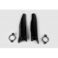 Fork Slider Protectors black for Kawasaki KX 125 (2004-08) - KX 250 (2004-08) - KXF 250 (2004-05) - REPLICA PLASTICS - KA0376...