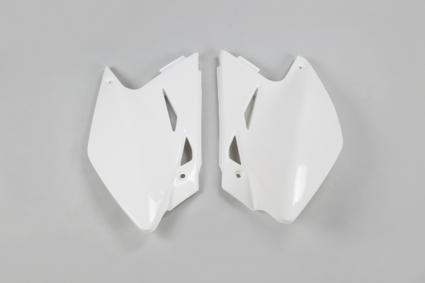 Side Panels white for Kawasaki KXF 450 (2006-08) - REPLICA PLASTICS - KA03771-047 - Ufo Plast