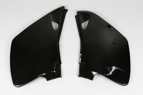 Side Panels black for Kawasaki KX 125 (1992-93) - KX 250 (1992-93) - REPLICA PLASTICS - KA02745-001 - Ufo Plast