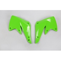 Radiator Covers green for Kawasaki KXF 250 (2004-05) - REPLICA PLASTICS - KA03756-026 - Ufo Plast