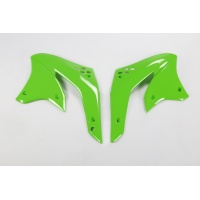 Radiator Covers green for Kawasaki KXF 450 (2006-08) - REPLICA PLASTICS - KA03788-026 - Ufo Plast