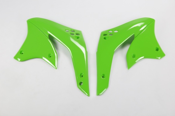 Radiator Covers green for Kawasaki KXF 450 (2006-08) - REPLICA PLASTICS - KA03788-026 - Ufo Plast