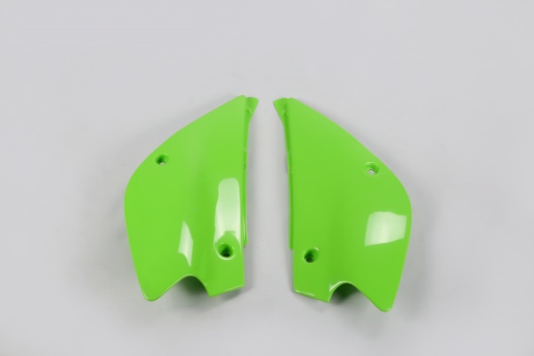 Side Panels green for Kawasaki KX 85 (1998-13) - KX 100 (2001-13) - REPLICA PLASTICS - KA03714-026 - Ufo Plast