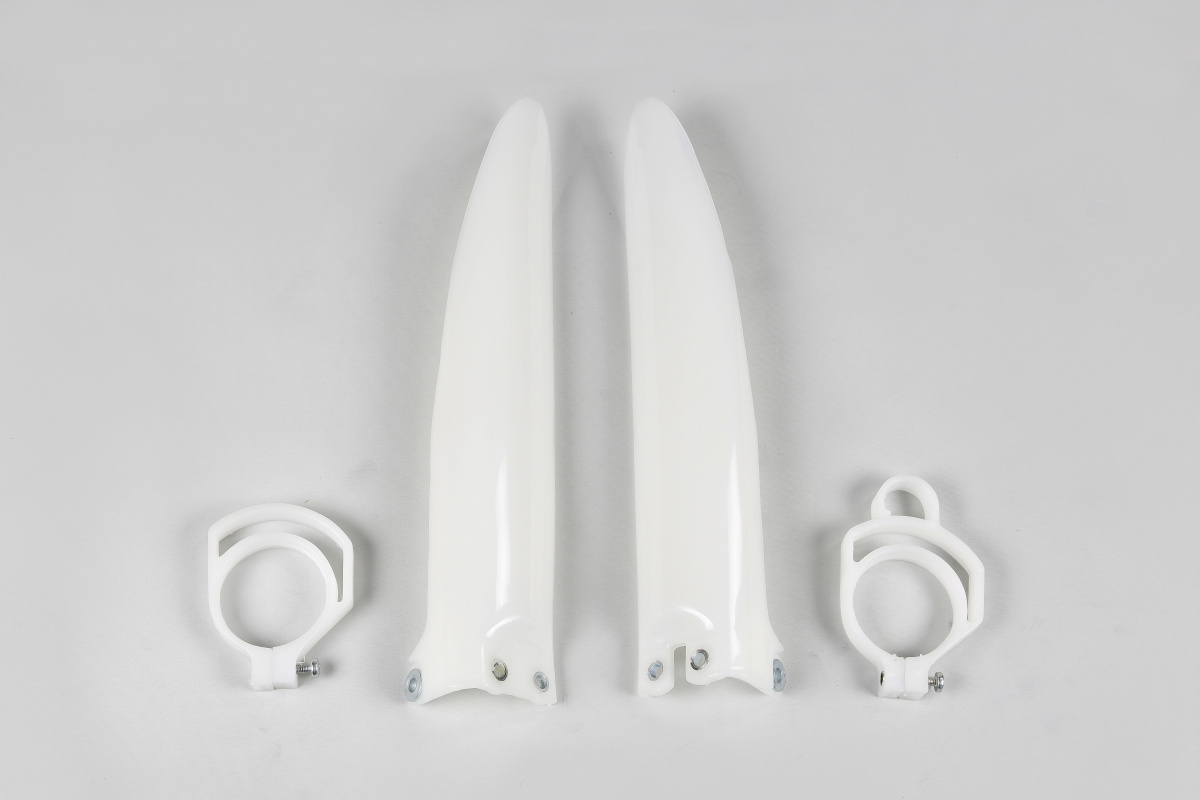 Fork Slider Protectors neutral for Kawasaki KX 85 (1998-13) - KX 100 (2001-13) - REPLICA PLASTICS - KA03711-280 - Ufo Plast