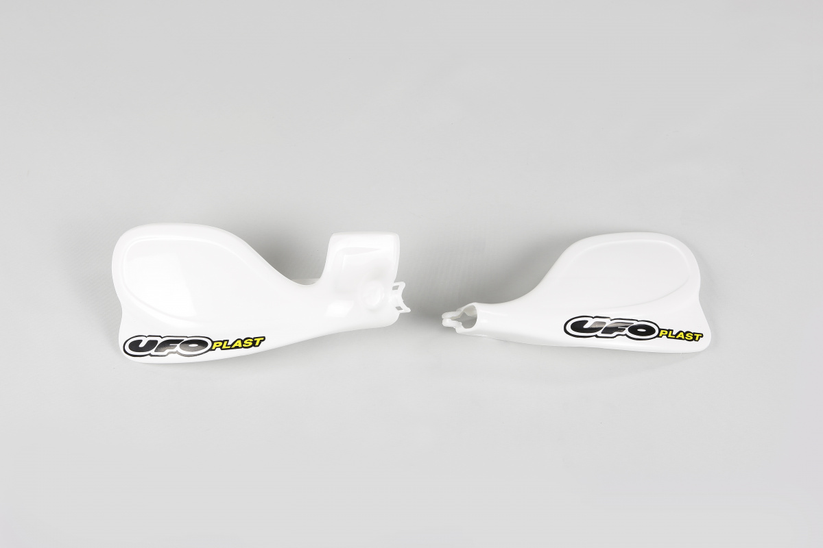 Handguards white for Kawasaki KX 125 (2000-08) - KX 250 (2000-08) - REPLICA PLASTICS - KA03728-047 - Ufo Plast