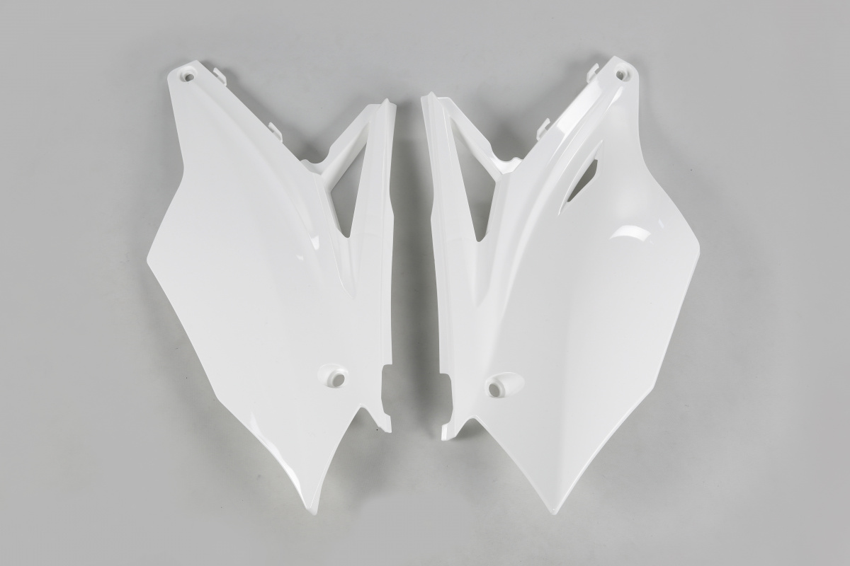 Side panels - white 047 - Kawasaki - REPLICA PLASTICS - KA04737-047 - UFO Plast