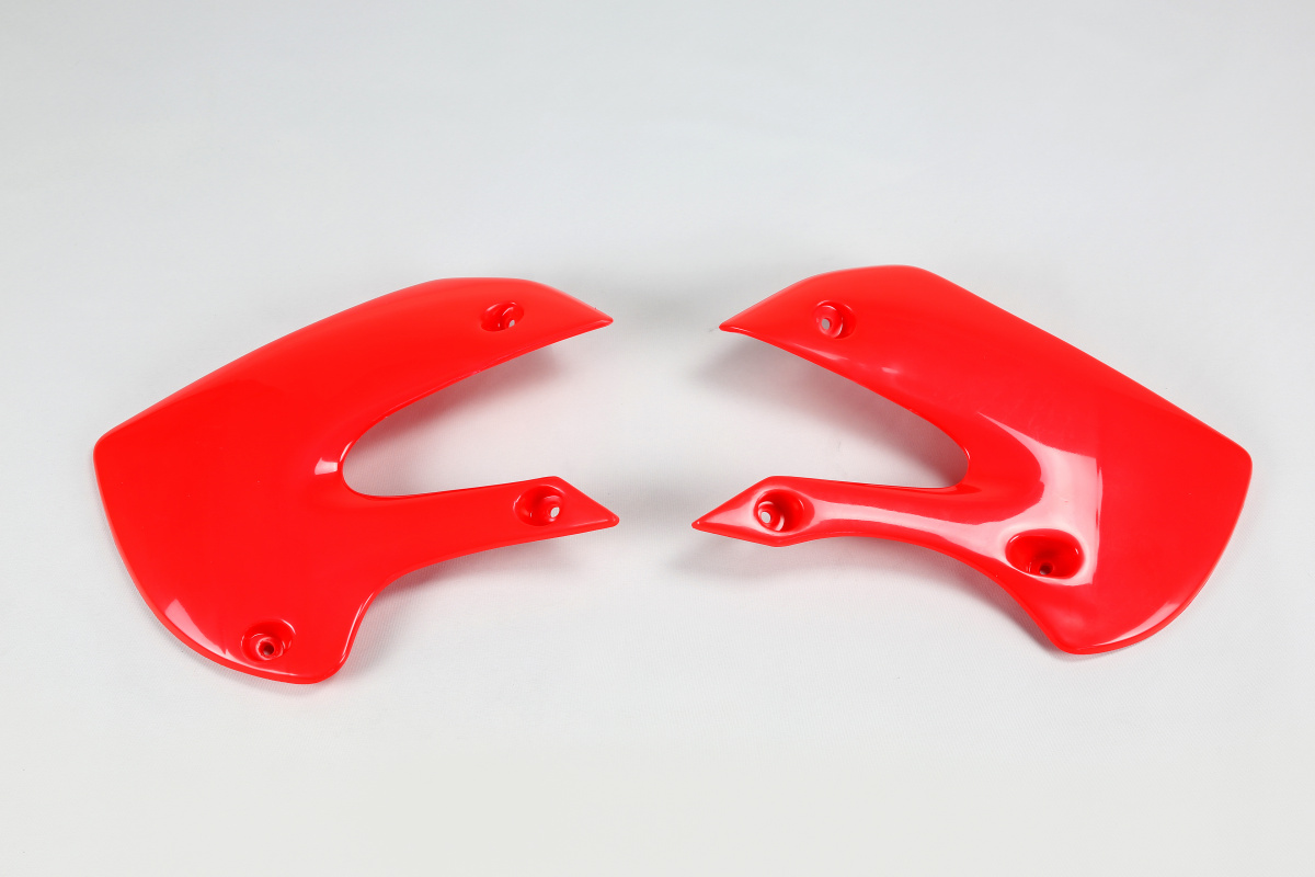 Radiator Covers red for Kawasaki KX 65 (2001-25) - KLX 110 (2001-09) - REPLICA PLASTICS - KA03733-070 - Ufo Plast