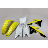 Plastic Kit OEM Color for Suzuki RMZ 250 (2019-25) - RMZ 450 (2018-25) - REPLICA PLASTICS - SUKIT418-999 - Ufo Plast