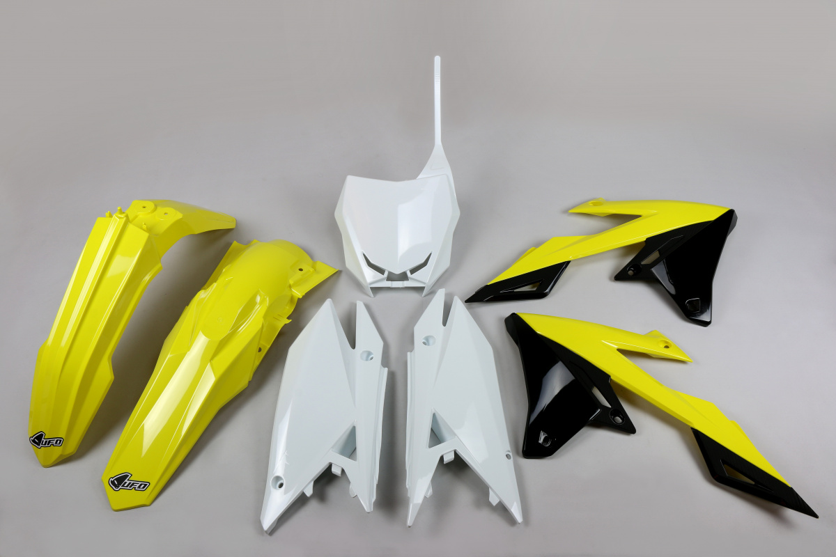 Plastic Kit OEM Color for Suzuki RMZ 250 (2019-25) - RMZ 450 (2018-25) - REPLICA PLASTICS - SUKIT418-999 - Ufo Plast