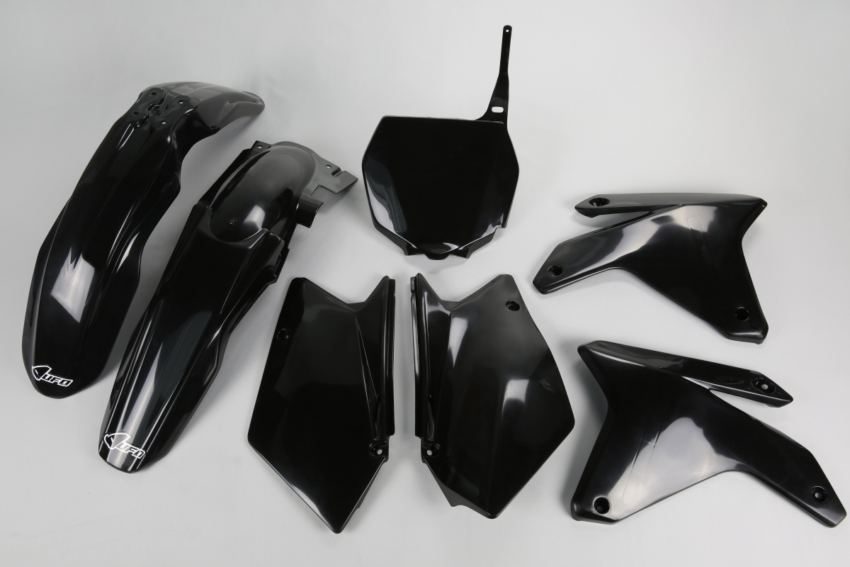 Plastic Kit black for Suzuki RMZ 450 (2005-06) - REPLICA PLASTICS - SUKIT404-001 - Ufo Plast