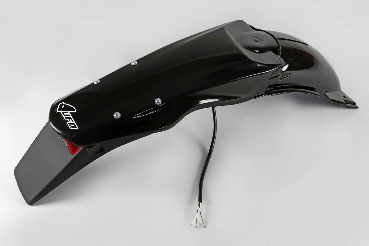 Rear Fender black for Suzuki RM 125 (2001-25) - RM 250 (2001-25) - REPLICA PLASTICS - SU03993-001 - Ufo Plast