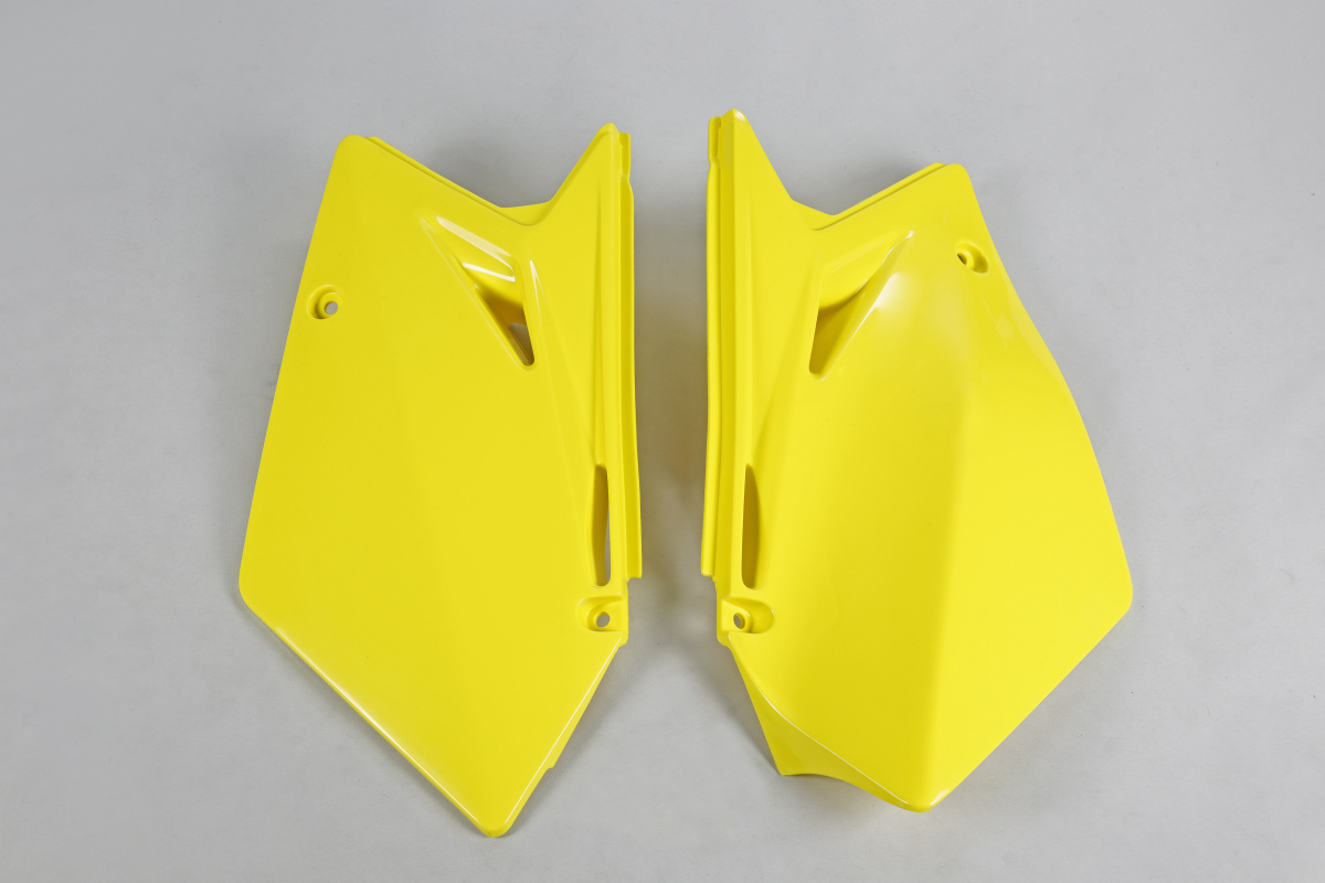 Side Panels yellow for Suzuki RMZ 450 (2007) - REPLICA PLASTICS - SU04906-102 - Ufo Plast