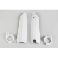 Fork slider protectors - white 046 - Yamaha - REPLICA PLASTICS - YA03803-046 - UFO Plast