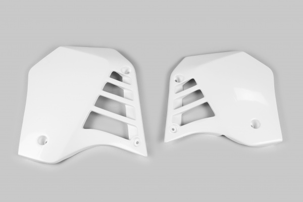 Radiator covers - white 046 - Yamaha - REPLICA PLASTICS - YA02803-046 - UFO Plast