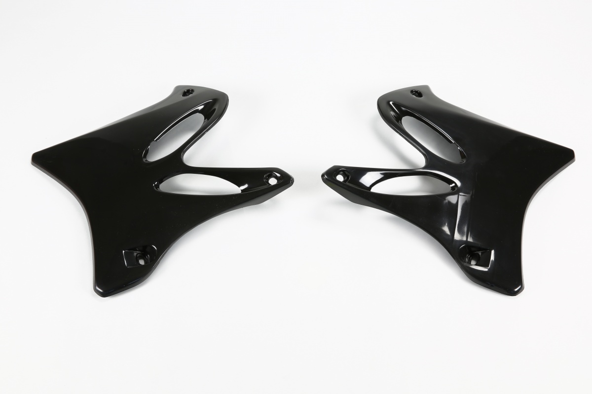 Radiator covers - black - Yamaha - REPLICA PLASTICS - YA03846-001 - UFO Plast