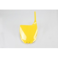 Front Number Plate yellow for Yamaha YZ 125 (2002-14) - YZ 250 (2002-14) - REPLICA PLASTICS - YA04832-101 - Ufo Plast