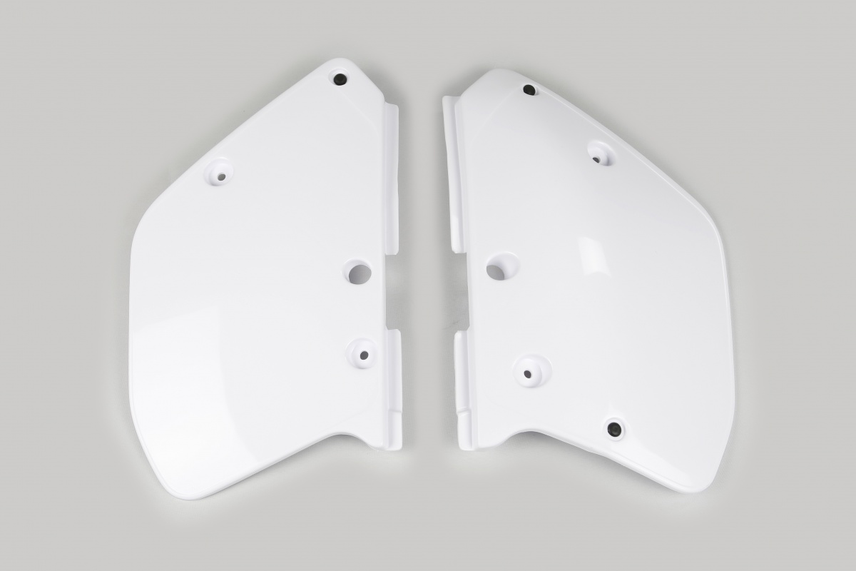 Side Panels white for Yamaha YZ 125 (1989-90) - YZ 250 (1989-90) - YZ 360 (1989-90) - REPLICA PLASTICS - YA02814-046 - Ufo Plast