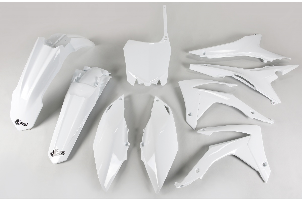 Plastic Kit white for Honda CRF 250R (2014-17) - CRF 450R (2013-16) - REPLICA PLASTICS - HOKIT121-041 - Ufo Plast