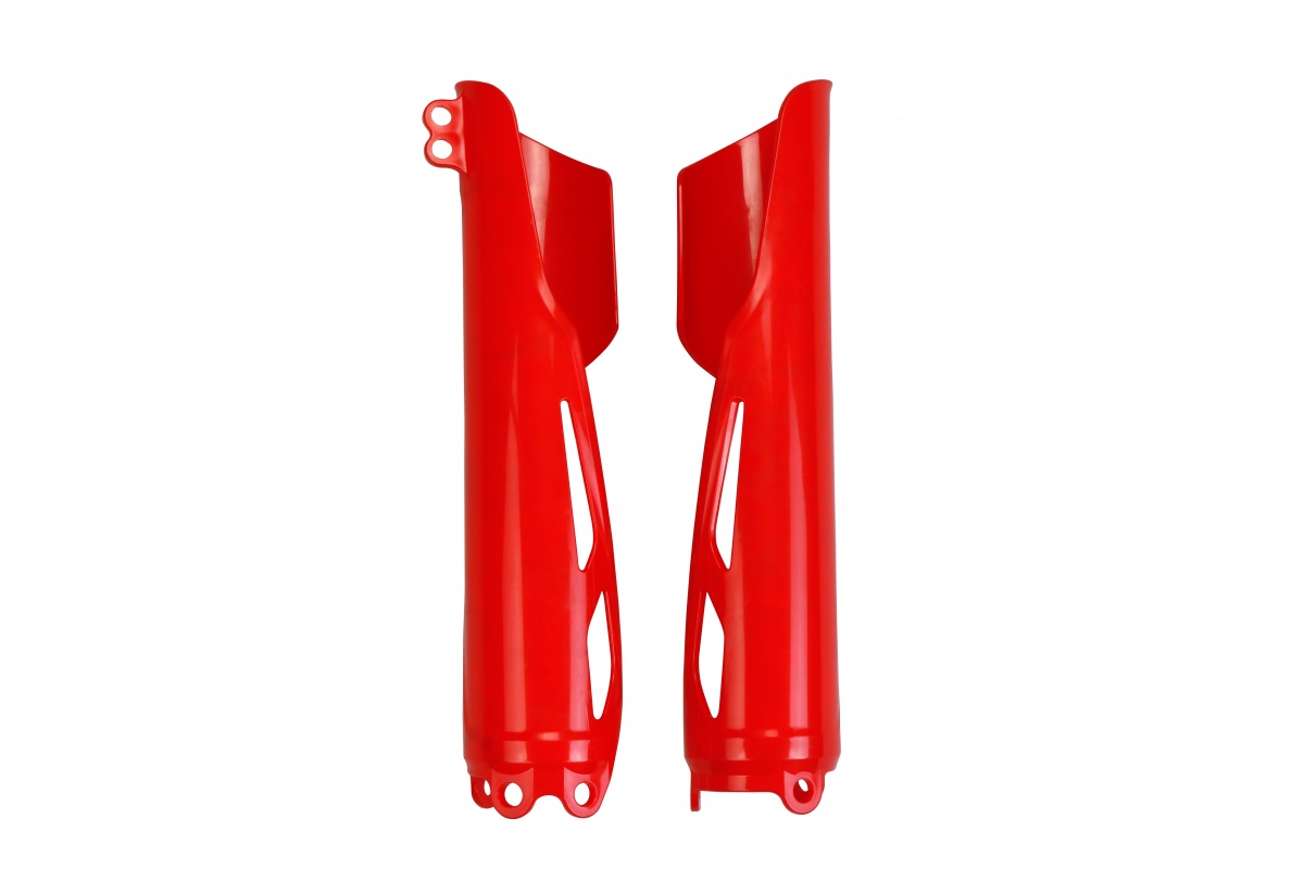 Fork Slider Protectors red for Honda CRF 250R (2019-25) - CRF 450R (2019-25) - CRF 250RX (2019-25) - CRF 450RX (2019-25) - RE...