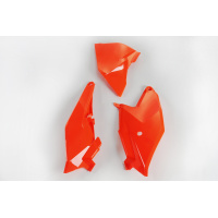 Side panels - neon orange - Ktm - REPLICA PLASTICS - KT04086-FFLU - UFO Plast