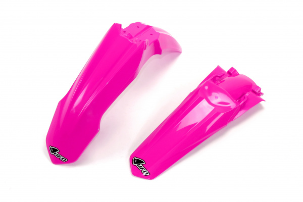 Fenders Kit neon pink for Honda CRF 250R (2014-17) - CRF 450R (2013-16) - REPLICA PLASTICS - HOFK116-P - Ufo Plast