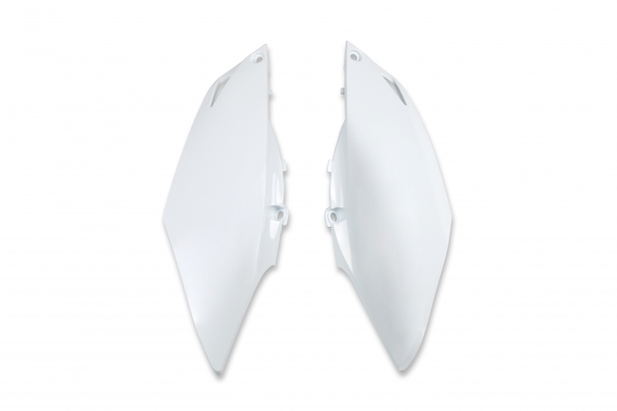 Side Panels white for Honda CRF 250R (2014-17) - CRF 450R (2013-16) - REPLICA PLASTICS - HO04669-041 - Ufo Plast