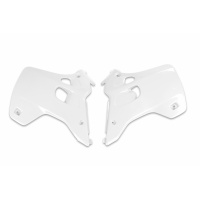 Radiator Covers white for Kawasaki KX 125 (1992-93) - KX 250 (1992-93) - REPLICA PLASTICS - KA02744-047 - Ufo Plast