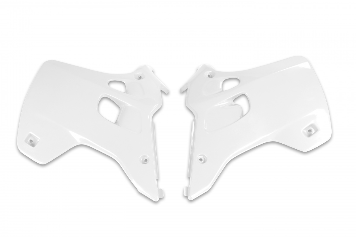 Radiator Covers white for Kawasaki KX 125 (1992-93) - KX 250 (1992-93) - REPLICA PLASTICS - KA02744-047 - Ufo Plast