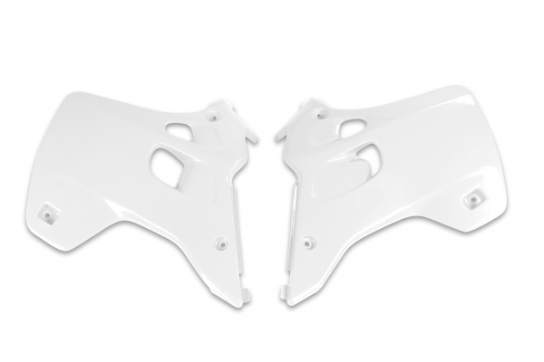 Radiator Covers white for Kawasaki KX 125 (1992-93) - KX 250 (1992-93) - REPLICA PLASTICS - KA02744-047 - Ufo Plast