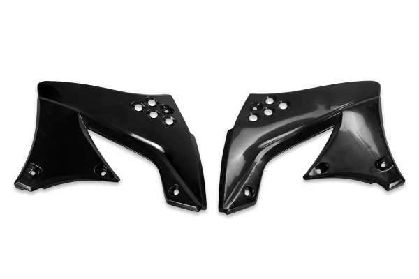 Radiator Covers black for Kawasaki KXF 450 (2009-11) - REPLICA PLASTICS - KA03799-001 - Ufo Plast