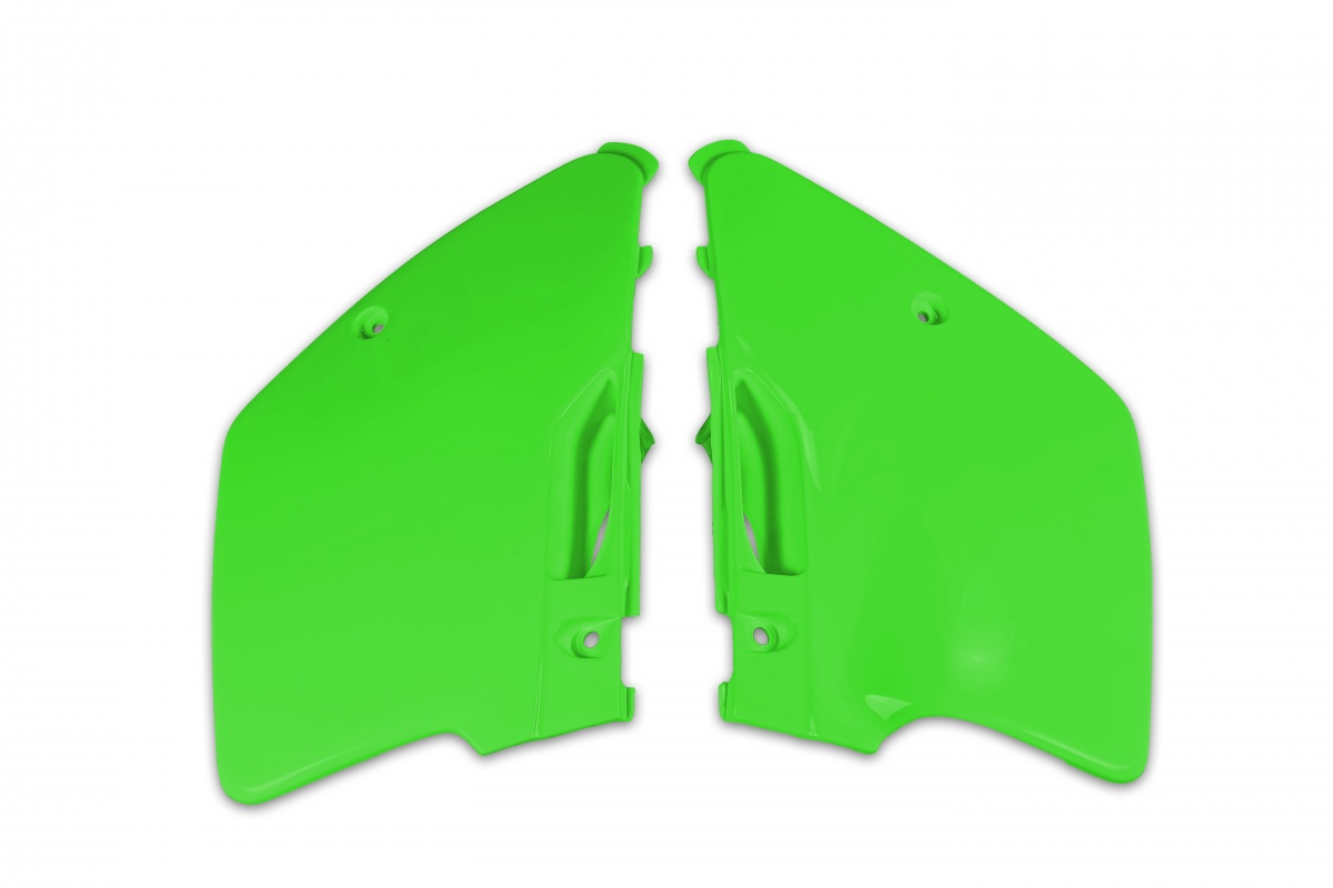 Side Panels neon green for Kawasaki KX 125 (1994-98) - KX 250 (1994-98) - REPLICA PLASTICS - KA02769-AFLU - Ufo Plast