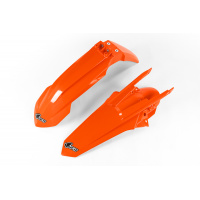 Fenders Kit neon orange for Ktm EXC 125/XC W125 - EXC 150/XC W150 / XC W150TPI - EXC 250/XC W250 - EXC-F 250/XCF W250 - EXC ....