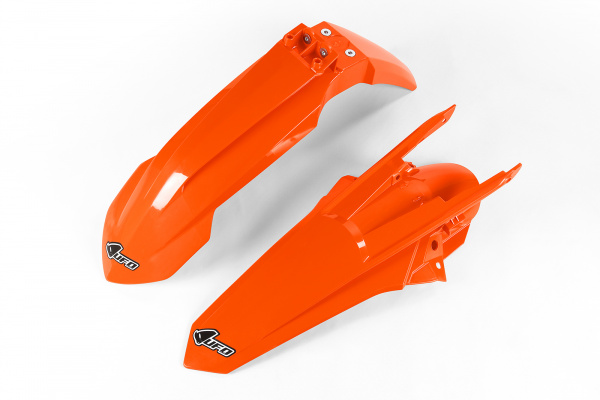 Fenders Kit neon orange for Ktm EXC 125/XC W125 - EXC 150/XC W150 / XC W150TPI - EXC 250/XC W250 - EXC-F 250/XCF W250 - EXC ....