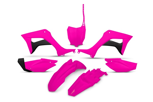 Plastic Kit neon pink for Honda CRF 110F (2019-25) - REPLICA PLASTICS - HOKIT124-P - Ufo Plast