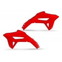 Radiator Covers red for Honda CRF 250R (2022-24) - CRF 450R (2021-24) - REPLICA PLASTICS - HO05605-070 - Ufo Plast