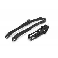 Chain Guide + Swingarm Chain Slider black for Honda CRF 250R - CRF 450R - CRF 250RX - CRF 450RX - REPLICA PLASTICS - HO05611-...