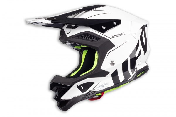 Motocross helmet Diamond limited edition black and white - ADULT - HE051 - UFO Plast