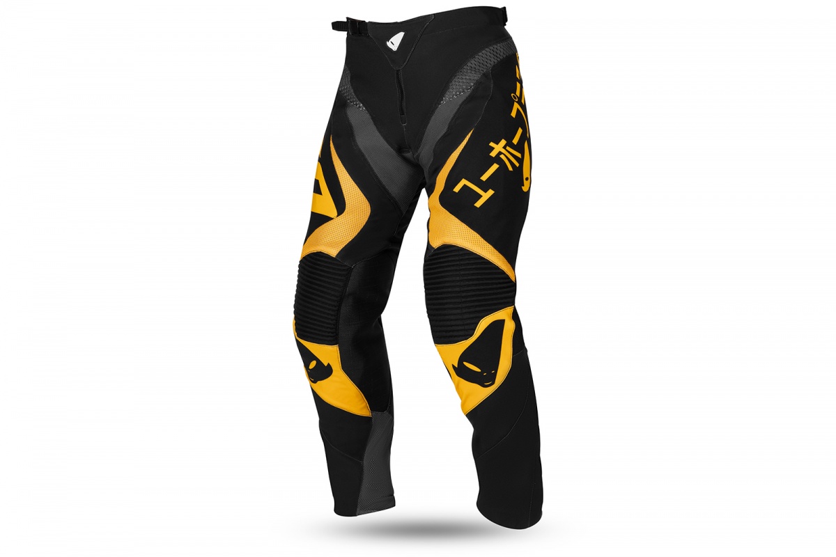 Motocross Takeda pants black and yellow - ADULT - PI04503-D - UFO Plast