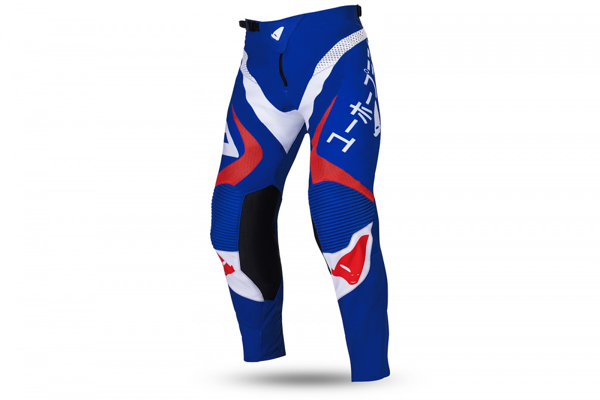 Motocross Takeda pants blue, white and red - ADULT - PI04503-CB - UFO Plast