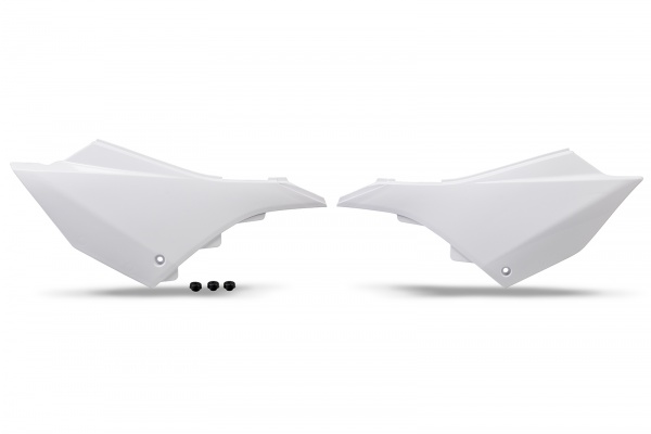 Side Panels white for Yamaha YZ 125 (2022-25) - YZ 250 (2022-25) - REPLICA PLASTICS - YA04877-046 - Ufo Plast